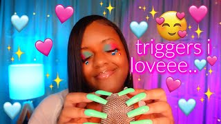 one hour asmr ~💗✨15+ triggers i love..♡😴 {whispers, fast triggers, hand sounds..etc 💤}