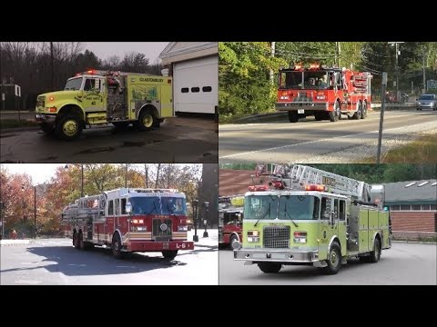 Fire Trucks Responding Compilation #1: Best of Engine 7 Photography [2019 Christmas Special]
