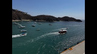 CRUISE NEWS! LIVE FROM HUATULCO MEXICO CORAL PRINCESS PANAMA CANAL CRUISE FEB 2025