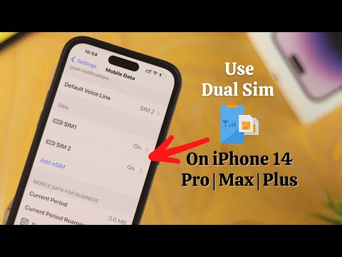 How to Use Dual SIM iPhone 14 Pro: Max: Plus eSIM With SIM Tray
