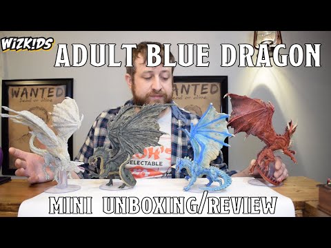 Adult Blue Dragon Mini Unboxing/Review (WizKids Icons of the Realms) | Nerd Immersion