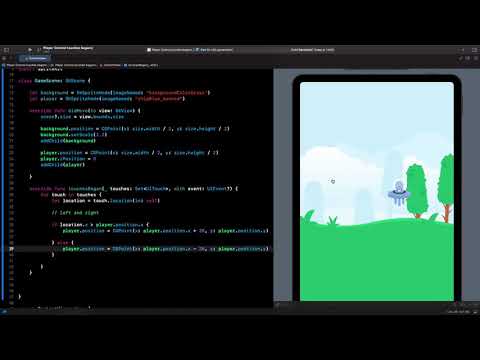 Spritekit Player Control Part 1: with touchesBegan