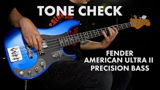 Video thumbnail for TONE CHECK: Fender American Ultra II Precision Bass Demo | Cream City Music by Cream City Music