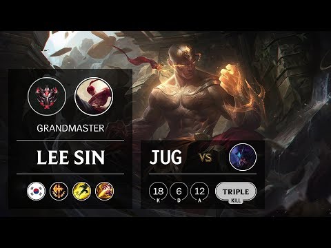Lee Sin Jungle vs Rek'Sai - KR Grandmaster Patch 9.8