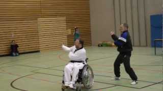 preview picture of video 'Pyongwon, Wheelchair-Pyongwon (Para-/Rollstuhl-Taekwondo)'