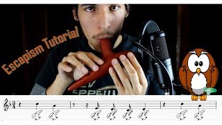 Escapism 12 hole ocarina tutorial || Escapism tutorial para ocarina de 12 agujeros