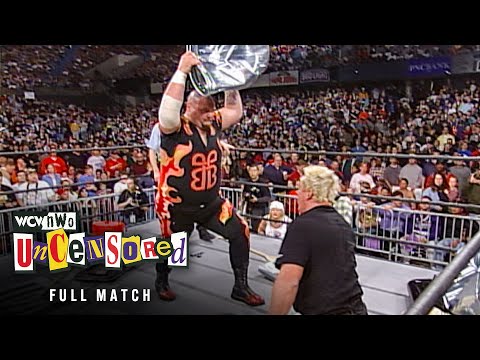 FULL MATCH: Bam Bam Bigelow vs. Hak vs. Raven – Falls Count Anywhere Match: WCW Uncensored 1999
