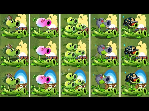 Pvz 2 Discovery - Every PEASHOOTER Evolution NOOB - PRO - HACKER - GOD