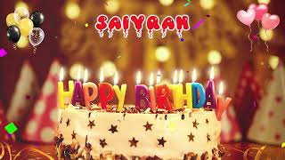 SAIYRAH Happy Birthday Song – Happy Birthday to You