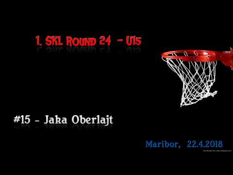 Jaka Oberlajt (U15) AKK Branik Vs Grosuplje A - 33 points