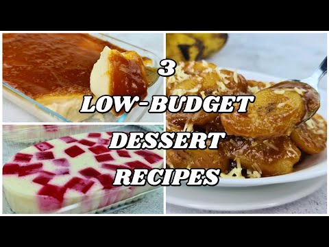 3 LOW-BUDGET DESSERT RECIPES | EASY DESSERT IDEAS YOU CAN MAKE AT HOME | Few Ingredients Needed