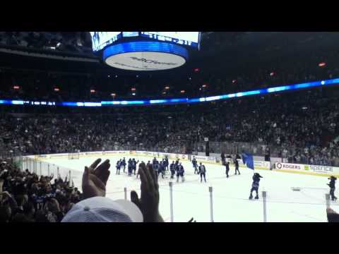Canucks Vs Kings 3/31/11 Postgame Celebration