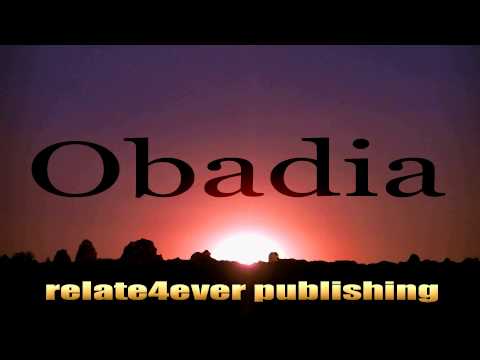 Obadia din Vechiul Testament de Dr Raru