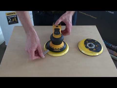 Comment changer le plateau de la ponceuse Mirka DEROS