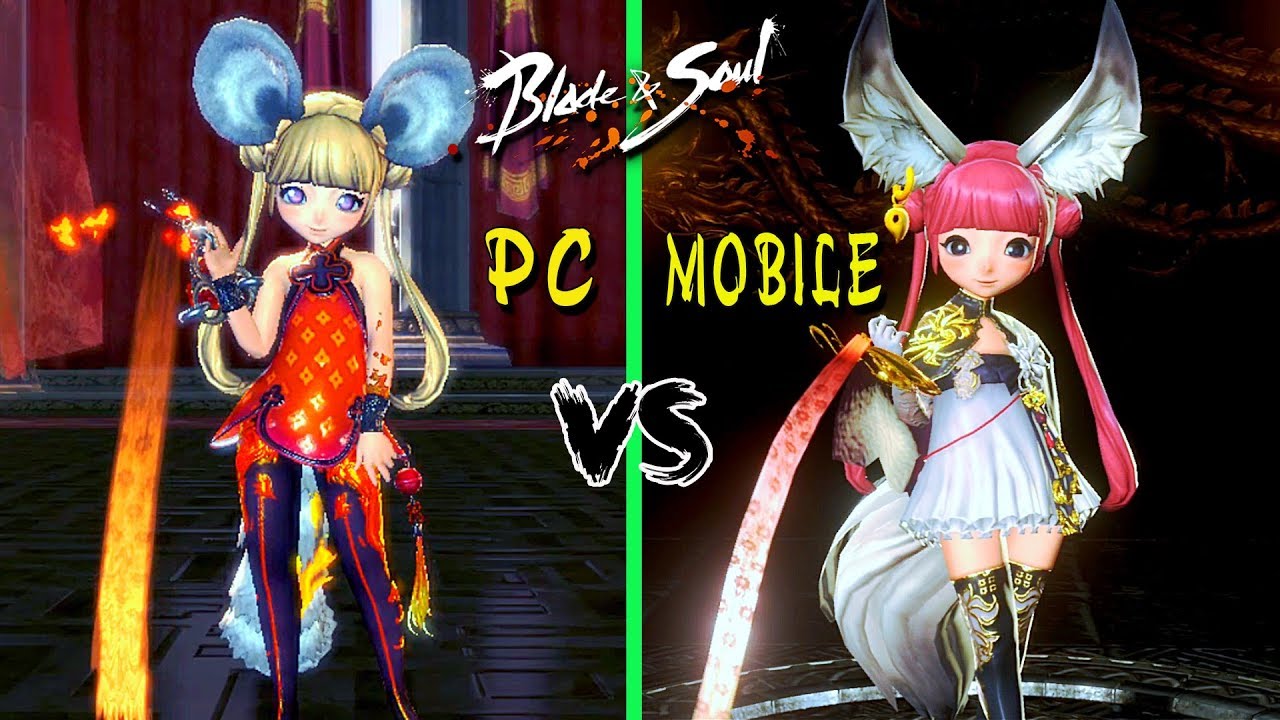 Blade & Soul: PC vs Mobile - Comparison Graphics and Gameplay