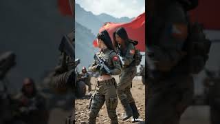 Chinese Army Queens 🇨🇳 Elite Women in Military Action!#shorts #ai #military #war