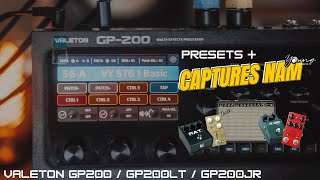 VALETON GP200 | Capturas NAM + Presets, FENDER + PEDAIS | Morning Glory, TS, Rat, JHS AT+