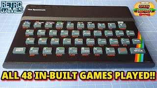 THE Spectrum - ALL 48 In-Built Games Played!!