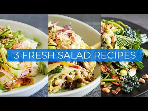 FAST to make + FURIOUS in flavour | 3 QUICK plantbased Salad Recipes!