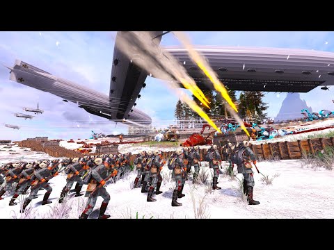 GERMAN IMPERIAL ARMY VS Ogre Kingdoms - TW Millennium Mod | Total War WARHAMMER 3 | FIRESupport | 4K