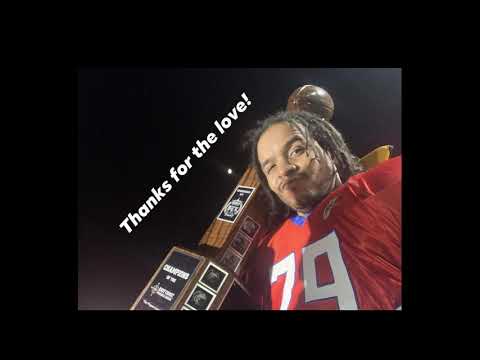 2020 ECFL Champions Connecticut Fire Football       #79 LB Jose Gonzalez Highlights (No sound)