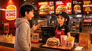🍔 Ordering at Burger King | Slow and Easy English For Beginners