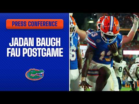 Jadan Baugh Reacts to 66-21 Win vs. FAU | Florida Gators Football