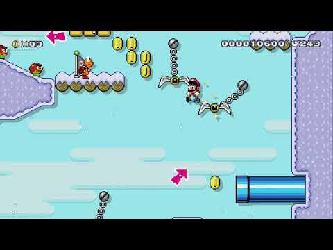 The Great Claw Climb by perunamies - Super Mario Maker 2 - No Commentary 1bu