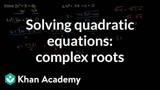 Complex Roots from the Quadratic Formula