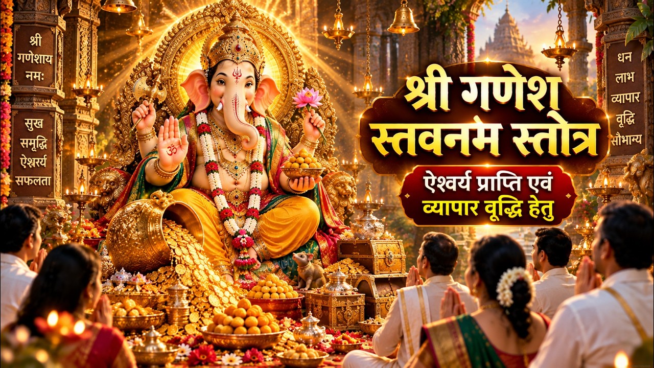 श्री गणेश स्तवनम् ? | धन, समृद्धि एवं व्यापार वृद्धि के लिए | Ganesh Stotra