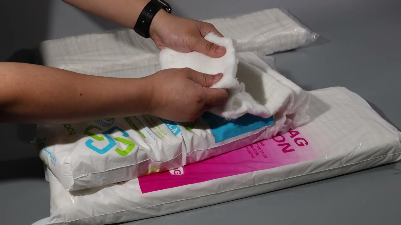 High Absorbent Folded Zig Zag Cotton Wound Dressing Skin Friendly Disposable Surgical Zigzag Cotton