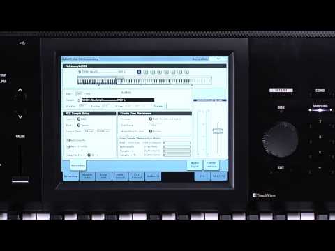 The New Korg Kronos  Video Manual Part 5   Audio Recording & Sampling