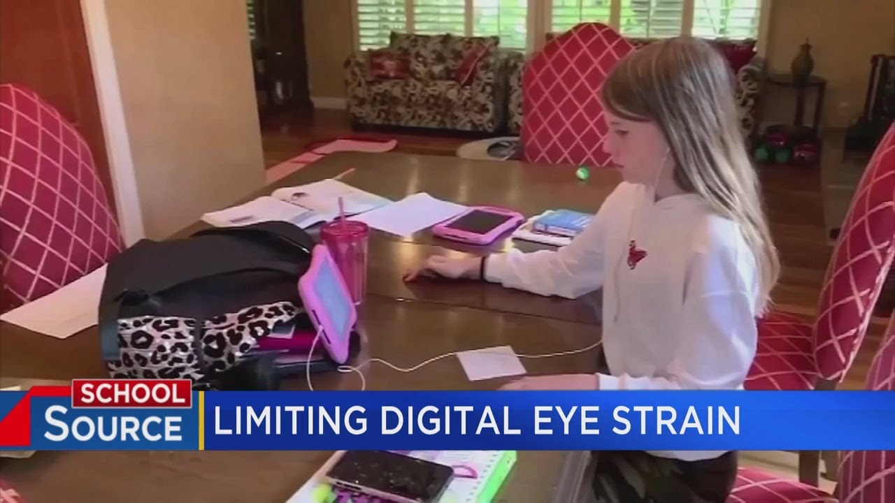 Virtual learning could cause eye strain issues in students
