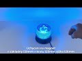 Modrý LED maják 12/24V - 24x LED / magnet / ECE R65 (ø 139 x 125 mm) - Video Youtube