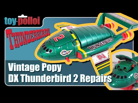 Vintage Japanese Popy DX Thunderbird 2 repairs - Toy Polloi