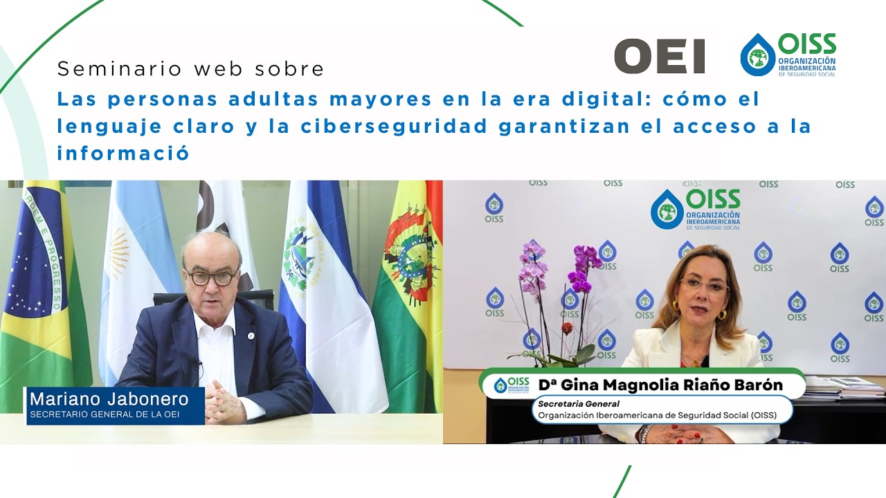 Webinario: Retos y oportunidades del lenguaje claro para los Adultos Mayores en Iberoamérica