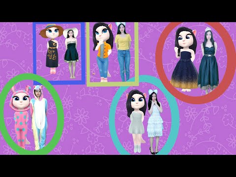 Imitate Angela Cosplay Wearing All Outfits | My Talking Angela 2 In The Real Life