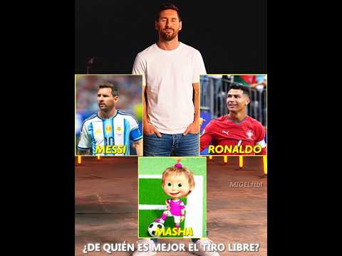 Messi elige. ¿De quién es mejor el tiro libre?