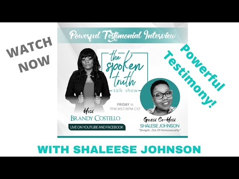 **THE SPOKEN TRUTH TALK SHOW**STRAIGHT....OUT OF HOMOSEXUALITY W/SHALESE JOHNSON