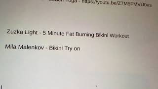 Download lagu Bikinili yoga ve egzersiz videoları ve Mila Malenkov mp3