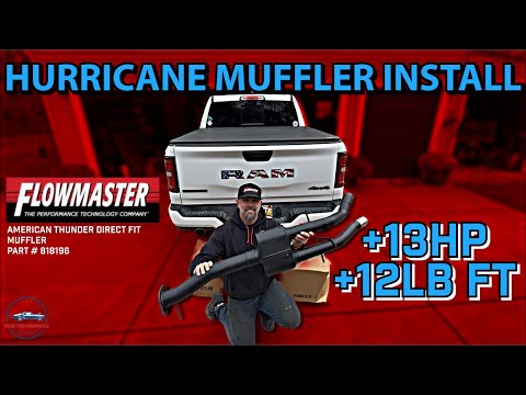 RAM 1500 Hurricane Muffler install & Review! Flowmaster 818196 (SO engine only)