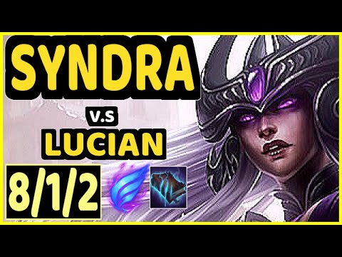 EVROT (SYNDRA) vs LUCIAN - 8/1/2 KDA MID CHALLENGER GAMEPLAY - BR