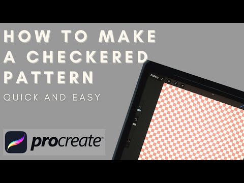 How to make a Checkered  Seamless Pattern Repeat - Easy Procreate Tutorial