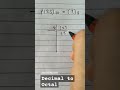 Decimal To Octal Best Viral New Top Dailyshorts Decimal Octal Decimaltooctal Viralshorts