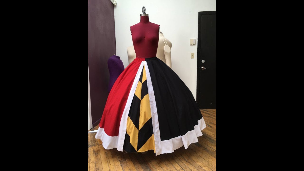HOW to MAKE a QUEEN OF HEARTS Skirt- Using the KMKDesigns Sewing pattern