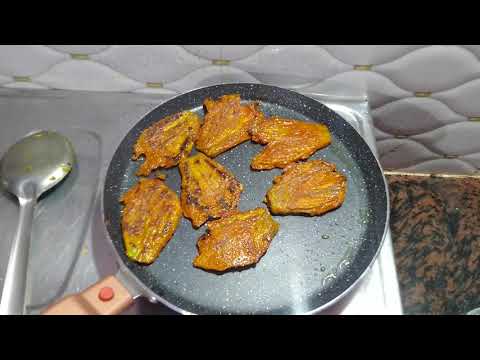 pumpkin flower ki sabji | boitalu fula bhaja recipe | # boitalufula bhaja # ashima's kitchen recipe
