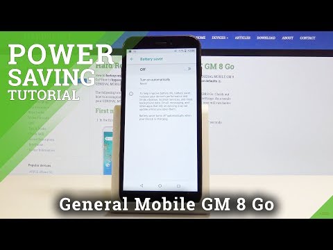 How to Activate Power Saving Mode in GENERAL MOBILE GM 8 Go - Extend Battery Life