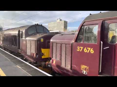 37676 37668@Crewe leaving for Carnforth