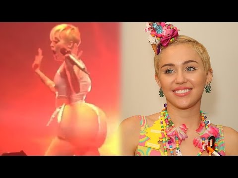 Miley Cyrus Mocking Nicki Minaj With a Fake Booty?