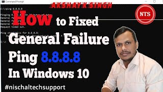 How to fixed General failure &quot;ping 8.8.8.8&quot; in windows 10 (101% Resolve)